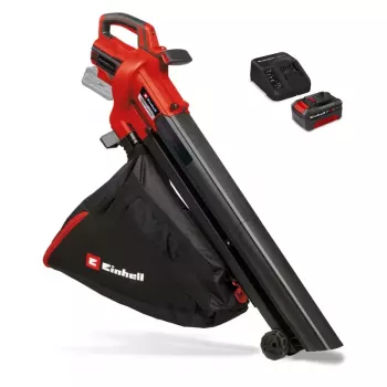 Einhell Power X-Change VENTURRO 18/210 Kit akumulátorový fúkač a vysávač lístia, 18V, 4.0Ah batéria, červená/čierna