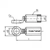 Klauke 370R12 bimetalová spojovacia objímka Al-Cu 185 mm², balenie 5 ks