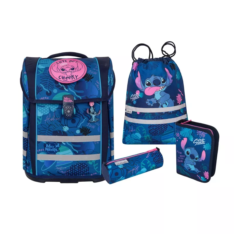 McNeill PERFECTO školská aktovka set 5-dielny Disney Stitch