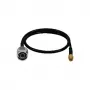 LogiLink WL0104 WLAN pigtail kábel, N konektor samec na RP-SMA, 0,5 m, čierny