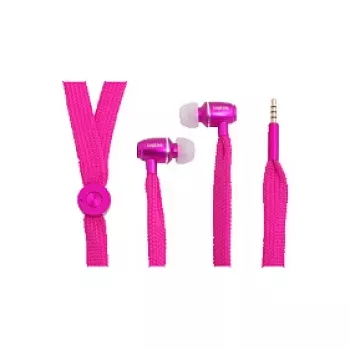 LogiLink stereo in-ear headset s mikrofónom, 3,5 mm, ružový