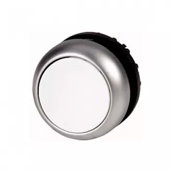 Eaton M22-D-W plochý aktor tlačidla, momentový, biely, montáž 22,5 mm, IP66/IP67/IP69K