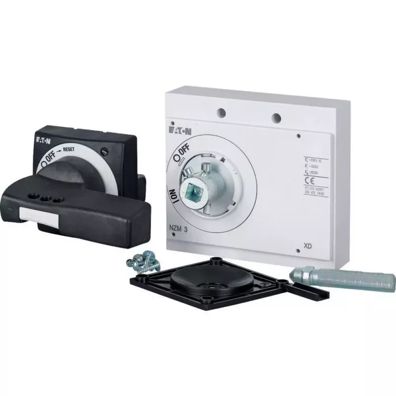 Eaton NZM3-XTVD-0 dverový otočný kľúč, čierny, IP66, uzamykateľný