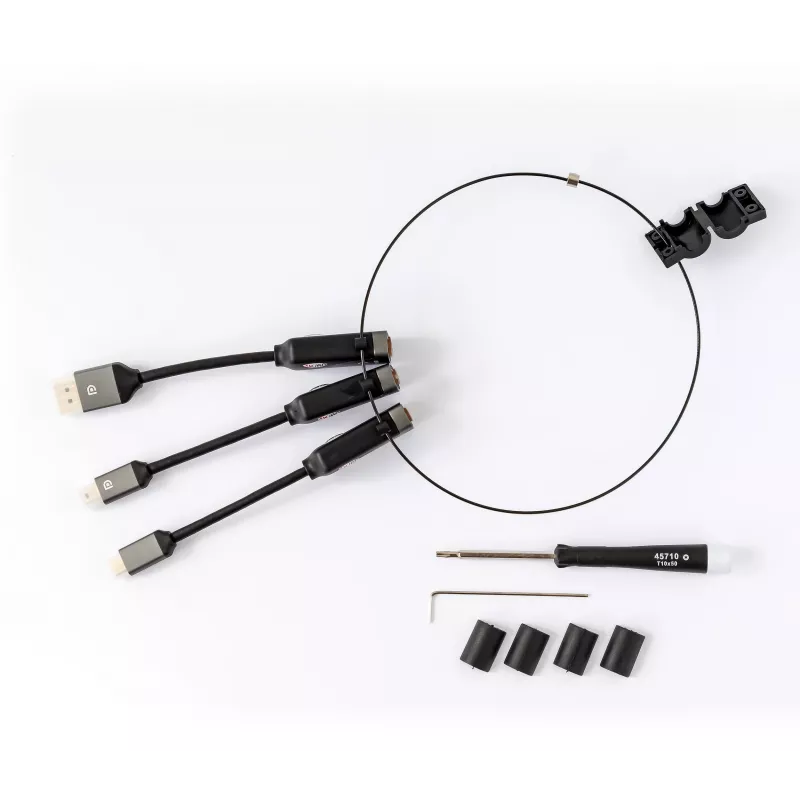 Kindermann HDMI adaptérový krúžok 4K60 - hliník