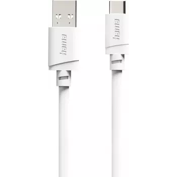 Hama USB-A na USB-C kábel, 2 m, biely