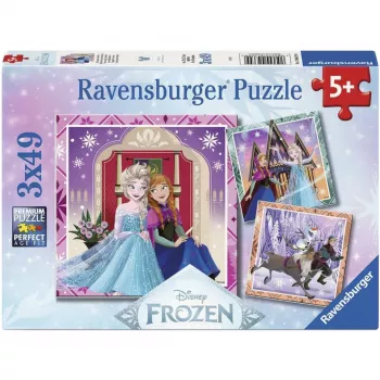 Ravensburger Disney Frozen 2 detské puzzle sada - 3x49 dielov