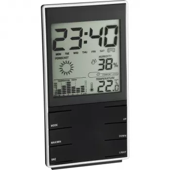 TFA 35.1102.01 rádiová meteorologická stanica s vonkajším senzorom, teplota, vlhkosť vzduchu, barometer, fáza mesiaca a predpoveď počasia