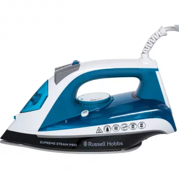Russell Hobbs Supreme Steam Pro 23971-56 parná žehlička 2600W čierna modrá sivá biela