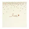 Goldbuch Raining Hearts béžové fotoalbum, 60 bielych strán, pevná väzba, PU obal, 31x30 cm