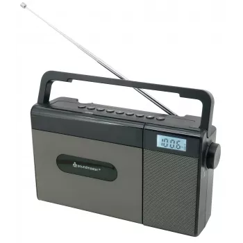 Soundmaster RCD1170SW prenosné CD rádio s FM, Bluetooth, USB a nabíjateľnou batériou - čierna