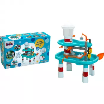 THEO KLEIN Aqua Action vodný stôl XXL, maják so striekaním