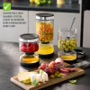 GEFU LAVINA sitko na jogurt a tvaroh sklo 1,3 L s nerezovým sitkom