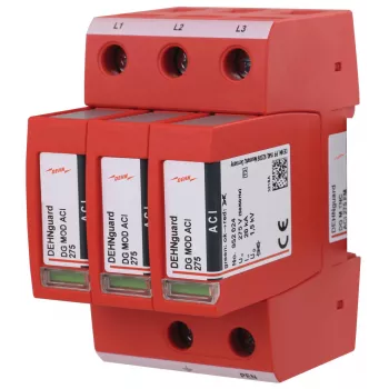 DEHN DG M TNC ACI 275 FM Typ 2 prepäťová ochrana, 3-polová, 275 V AC, so signalizáciou na diaľku
