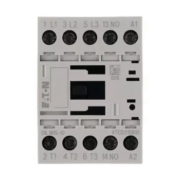 Eaton DILM15-10 24 V DC výkonový stýkač, 3-pólový, 15 A, 7,5 kW, 1 NO pomocný kontakt