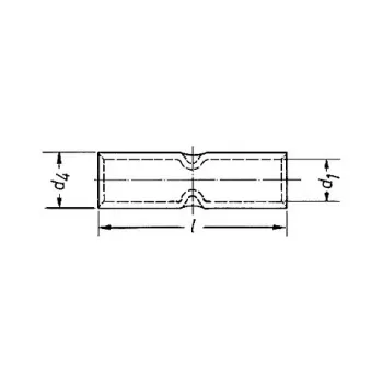 KLAUKE 28R medená drážkovacia spojka pre 95 mm² káble, DIN 46235, E-Cu