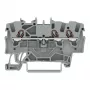 WAGO 2001-1301 3-vodičová priechodná svorka, 1,5 mm², Push-in CAGE CLAMP, Ex e II, sivá