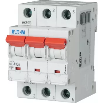 EATON PXL-B10/3 istič 10 A 3-pólový charakteristika B