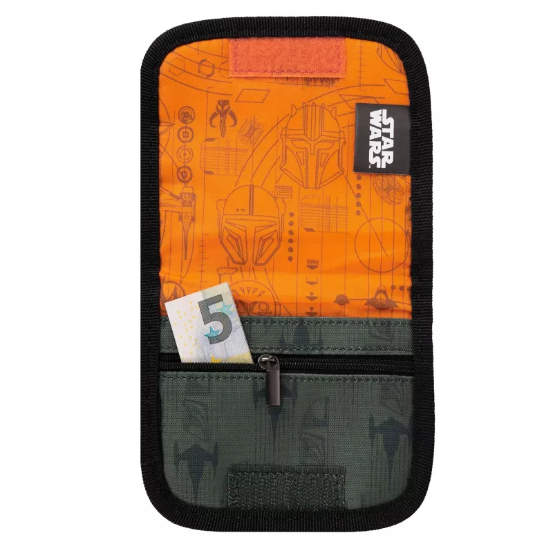 McNeill Star Wars The Mandalorian hrudná taška – čierna a sivá