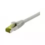 Synergy21 CAT6A S/FTP patch kábel RJ45, 0,15 m, sivý, LSZH, Ultraflex, 500MHz, 10Gbps