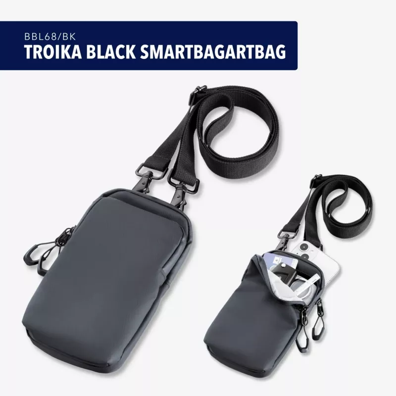 TROIKA BLACK SMARTBAG puzdro na smartphone cez rameno BBL68/BK