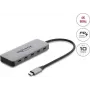 Delock 2-portový USB 10 Gbps hub s 2-portovým USB-C 4K a PD 3.0 100 W
