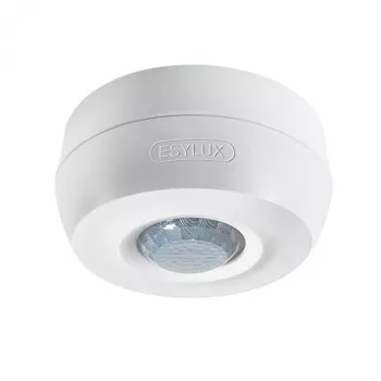 ESYLUX ESY MD 360/8 BASIC IP54 stropný detektor pohybu, 360° PIR, dosah 8m, biely