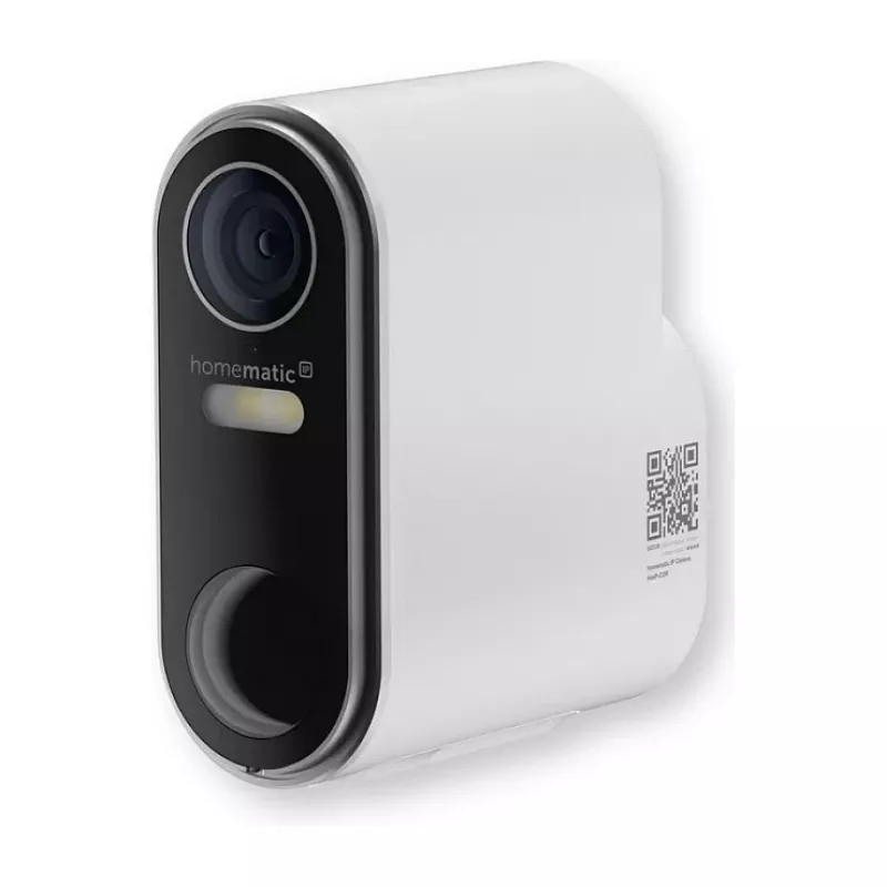 Homematic IP akumulátorová vonkajšia kamera (HmIP-COR) – 3MP, WLAN, biela/čierna
