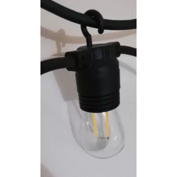 SYNERGY21 S21-LED-001138 LED retrofit žiarovka S14 E27 teplá biela 1,5W pre svetelné reťaze