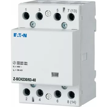 EATON Z-SCH230/63-40 Inštalačný stýkač, 4 NO, 63 A, 230 V AC cievka