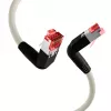 EFB Elektronik K4137GR.2 patch kábel Cat.6A S/FTP LSZH, Draka UC900 TM21, 2x90 stupňov, 2 m, sivý