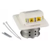 EFB Elektronik FTTH-OUTLET-LC-OM3 Podomietkový optický nástenný vývod, 2x LC-Duplex OM3 Multimode, čistobiela