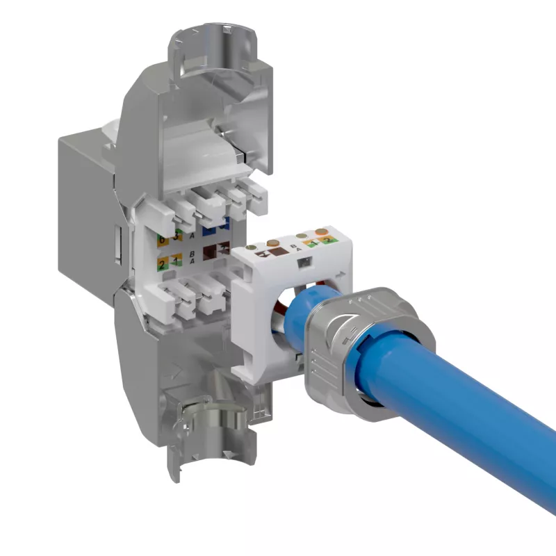 EFB Elektronik E-20096 RJ45 Keystone Slimline Cat.8.1 2000MHz tienený modul