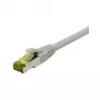 Synergy21 CAT6A S/FTP patch kábel RJ45, 7,5 m, sivý, LSZH, 500MHz, 10Gbps