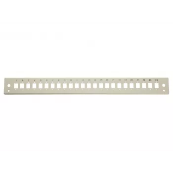 Equip 19 palcový patch panel 24x LC Duplex, SC Simplex, oceľ, sivý, 1U