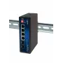 ALLNET ALL-SGI8104v3 priemyselný nespravovaný Layer 2 switch, 6 portov GbE, 4x GbE RJ45, 2x SFP, bez ventilátora, IP40
