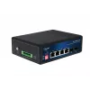 ALLNET ALL-SGI8104v3 priemyselný nespravovaný Layer 2 switch, 6 portov GbE, 4x GbE RJ45, 2x SFP, bez ventilátora, IP40