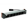 Bachmann POWER FRAME 5x zásuvka Schuko 1x modulový slot 0,2m GST18i3 čierna