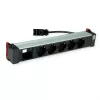 Bachmann POWER FRAME 5x zásuvka Schuko 1x modulový slot 0,2m GST18i3 čierna