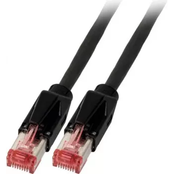 EFB Elektronik K8708SW.7,5 patch kábel Cat.6A S/FTP LSZH, Daetwyler 7702 TM21, 7,5 m, čierny