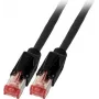 EFB Elektronik K8708SW.7,5 patch kábel Cat.6A S/FTP LSZH, Daetwyler 7702 TM21, 7,5 m, čierny