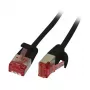 Synergy21 CAT6 U/FTP Slimline ethernetový patch kábel RJ45, 3m, čierna