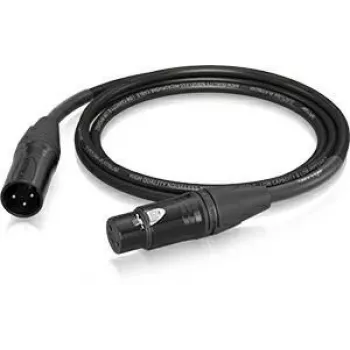 Behringer PMC-150 XLR kábel, samica na samca, mikrofónový kábel 1,5 m, čierny