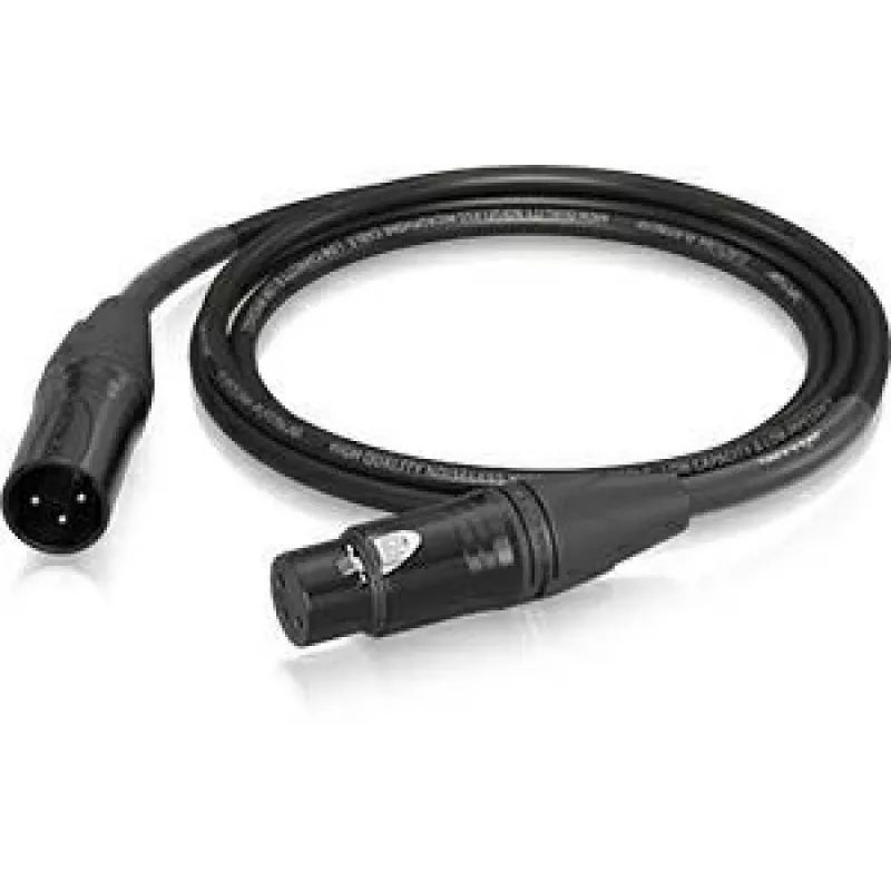 Behringer PMC-150 XLR kábel, samica na samca, mikrofónový kábel 1,5 m, čierny