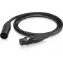 Behringer PMC-150 XLR kábel, samica na samca, mikrofónový kábel 1,5 m, čierny