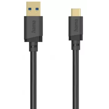 Kábel USB-A na USB-C, 5 Gbit/s, 3 m, čierny