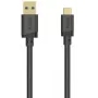 Kábel USB-A na USB-C, 5 Gbit/s, 3 m, čierny