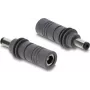 Delock DC 5,5 x 2,1 mm na DC 5,5 x 2,1 mm adaptér, kompatibilný so Starlink Mini, sivý