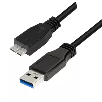LogiLink USB 2.0 Micro-B kábel, 2 m, čierny