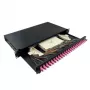 LogiLink 19 palcov 1U 24-port LC duplex OM4 multimode zvárací box patchpanel, čierna