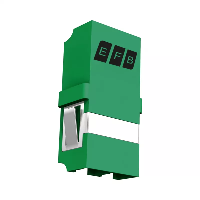EFB Keystone modul LC/APC Duplex OS2 zelený - jednovidový optický adaptér